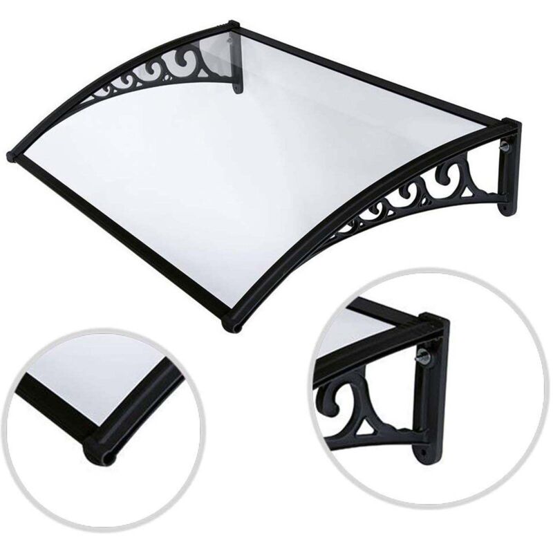 Garden Friend P1327031, Pensilina ABS Profondità 100 Cm, Lunghezza 150 Cm, Nero