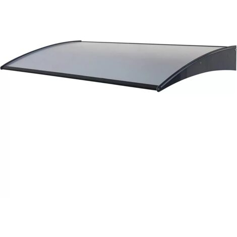 pensilina da esterno essenza in alluminio e copertura in alluminio composito, 140x75 cm