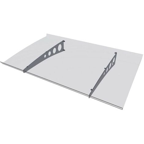 PENSILINA in POLICARBONATO 90X140 CM - TETTOIA CON RIALZO ANTIGOCCIA