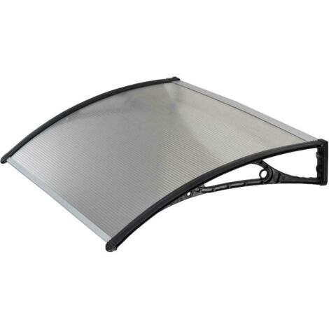 Pensilina in policarbonato trasparente pensilina modulare tettoia per porte e finestre 100 x 60 centimetri