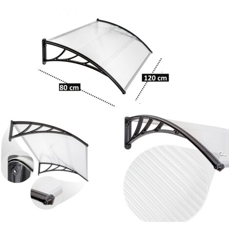Pensilina/Tettoia/Copertura con predisposizione al montaggio in serie lastra in metacrilato Opaco 120x80cm