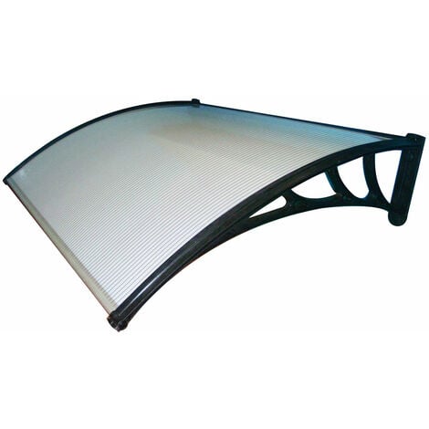 Pensiline Tettoia da Esterno Compatta Alveolare Trasparente Oscurante - Formato: 120 x 80 cm - Colore: Compatta Trasparente