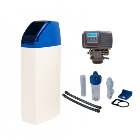 Pentair – Adoucisseur d'eau 30 L – Vanne Fleck 5600 SXT – Régénération volumétrique automatique – Dimensions H 1120 mm, L 310 mm, P 430 mm
