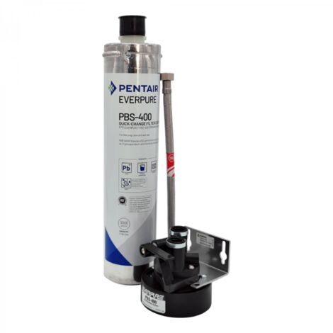 Pentair – Filtre sous évier 3/8 pouces avec kit de raccordement – Filtration jusqu'à 0,5 microns – Débit 8,3 l/min – Capacité 11 356 litres