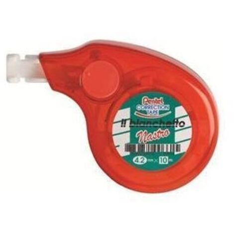 Pentel Correttore a Nastro ZTN14 Rosso 10 metri x 4,2 mm Cancelleria