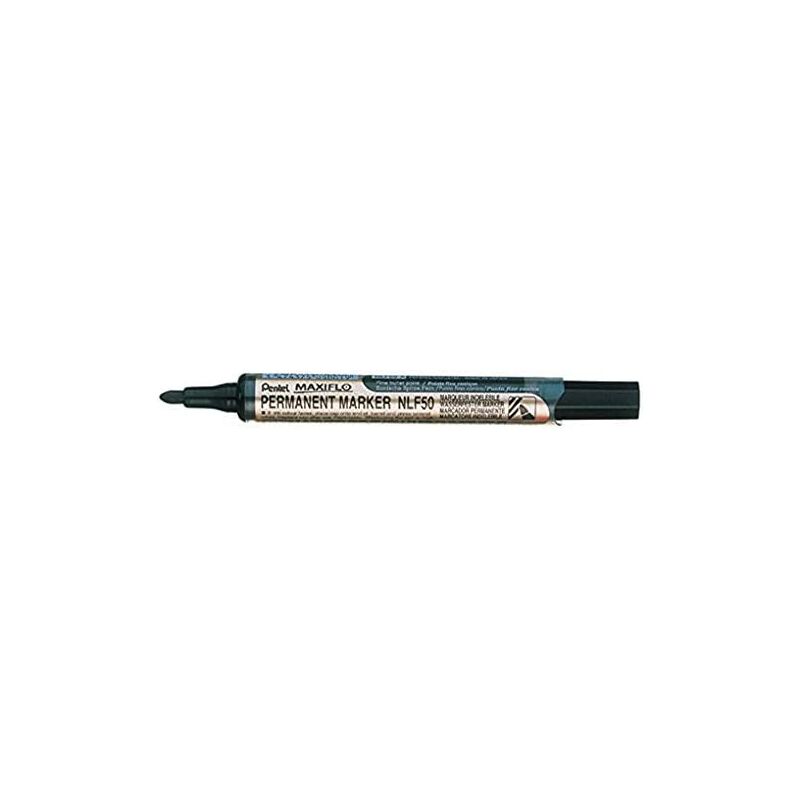 Image of Maxiflo nlf50 pennarello indelebile con punta a proiettile nero - Pentel