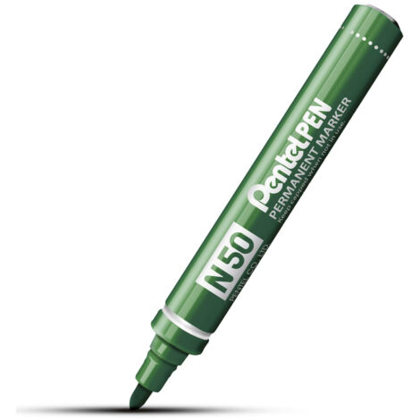 Pentel N 50 marcatore permanente Tipo di punta Verde 12 pz