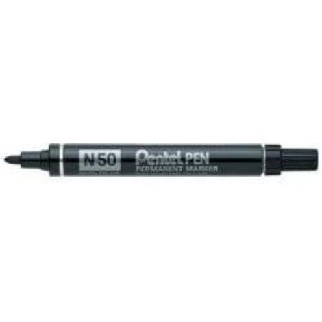 Pentel N 50 marqueur indélébile Pointe ogive Noir 12 pièce(s)