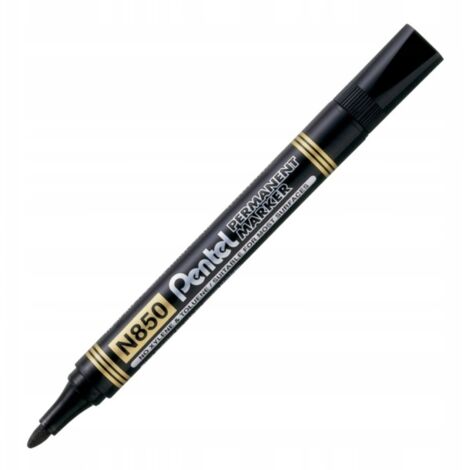 Pentel N850 Permanentmarker, rund, schwarz