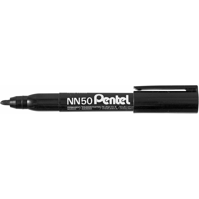 NN50-A Black Bullet Tip Marker Pen - Pentel