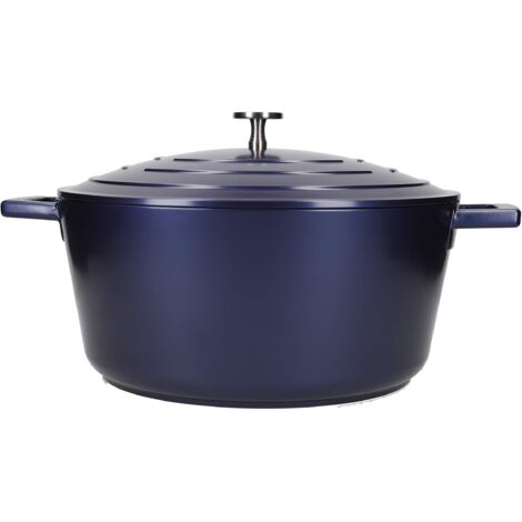 Pentola Aster in Alluminio 5L Blu Metallico