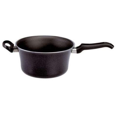 Pentola Firenze Ballarini da 22 cm con Manico Singolo, Colore Nero, Design Cortan