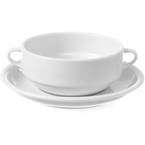 Pentola in porcellana bianca OPTIMA 380ml set da 12 - Hendi 770924