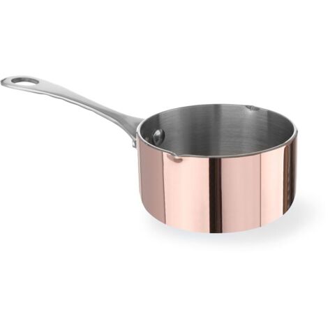 Pentola in rame in miniatura con beccuccio, diametro 75x(H)40mm Hendi 607022