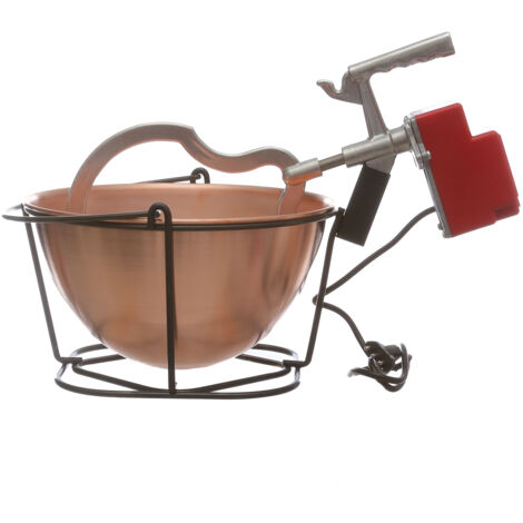 Pentola in Rame Tonda Liscia per Polenta, Diametro 7,5 cm, Modello FE OVBC