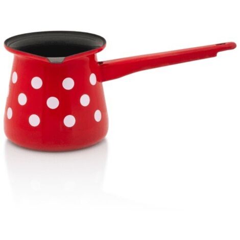 Pentola smaltata Dots on red 0,4 l METALAC
