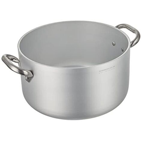 Pentole Agnelli ALMR110428 Casseruola Cilindrica Alta Radiante, Argento, 28 cm, 1 Pezzo