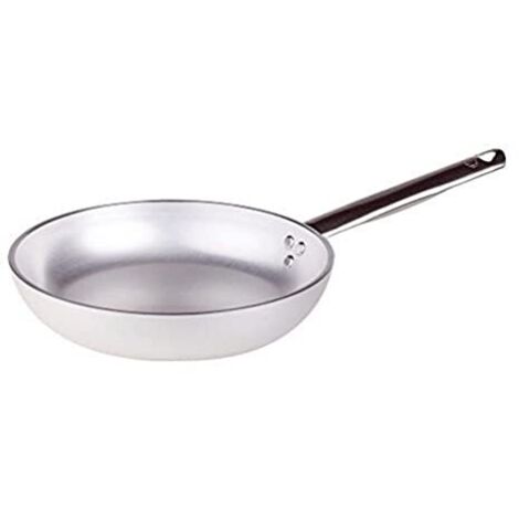 Pentole Agnelli ALMR111128 Linea Alluminio Professionale 5 mm, Padella Radiante, 28 cm