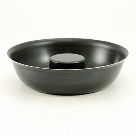 Pentole Agnelli Family Cooking Rame e Pasticceria COFA43726 Ciambella Alluminio Antiaderente, Diametro 26 cm, Nero