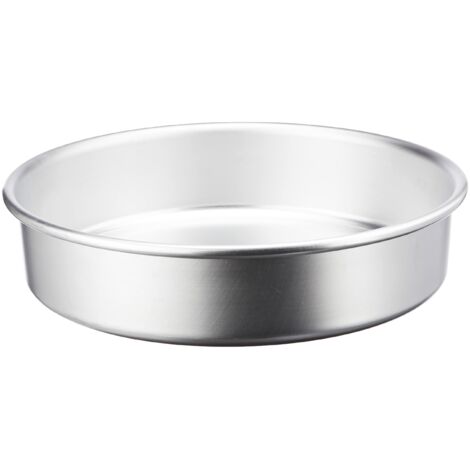 Pentole Agnelli Linea Pasticceria e Pizza Tortiera Conica in Alluminio con Orlo (H 8 Cm), Argento, 40 cm