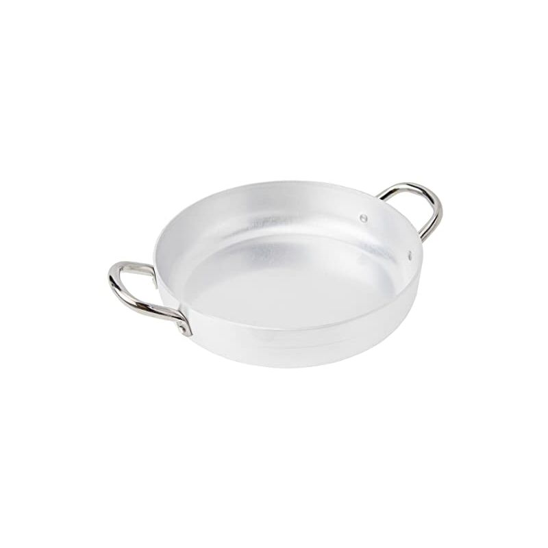 PCMX01022 Tegame con Maniglie, Alluminio, 22 cm