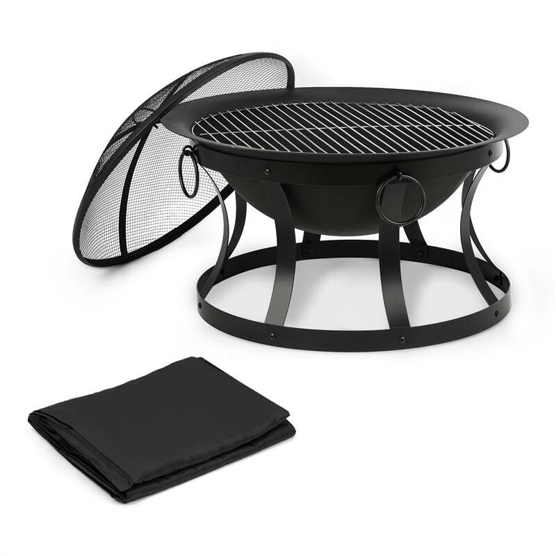 

Pentos Brasero 2 en 1 Ø73cm Salvachispas Ø60cm Parrilla Funda protectora