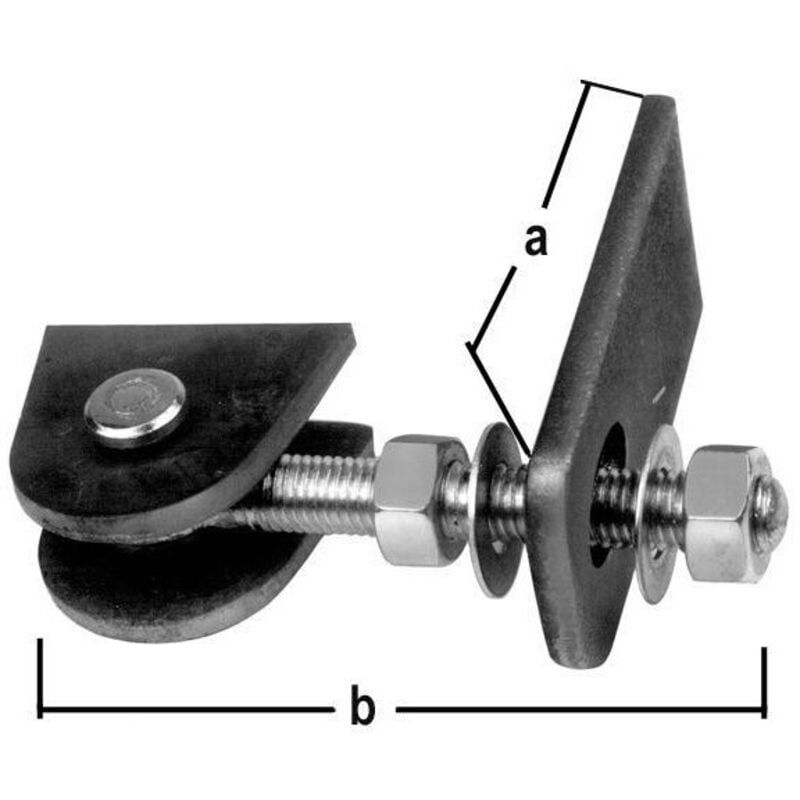 Alberts - Penture de portail galvanisée à chaud 2337/KU/M24