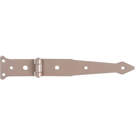 Penture droite DURAVIS® 202/77 x 48 mm, matériau : Acier, bleu zingué, surface : beige nacré RAL 1035