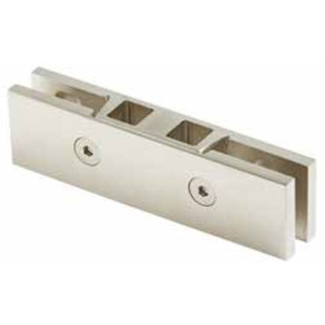 Penture inférieure carré inox poli pour porte en verre trempé – Longueur 165mm – Compatible pivot carré – SX1132IPFR – Sevax