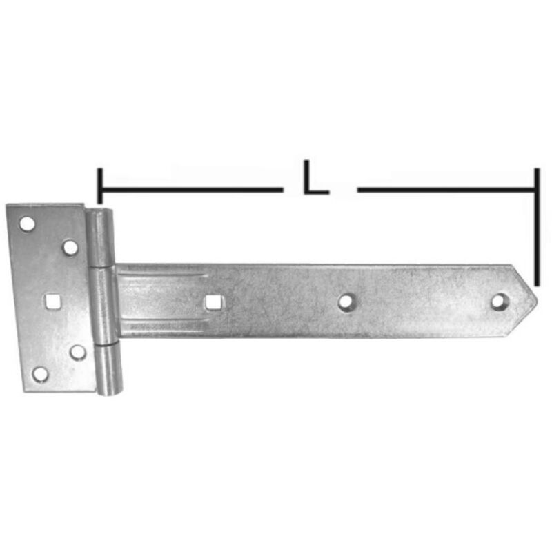 FP - Penture volet 35x2,5x400mm chromé brillant