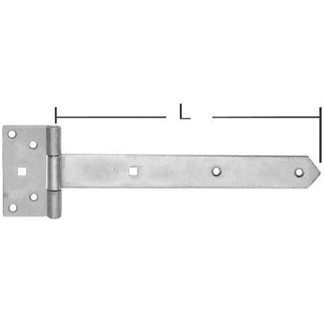 Penture volet 40x3,5x500mm chromé brillant