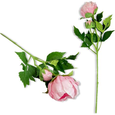 Peonia in schiuma rosa chiaro 44 cm