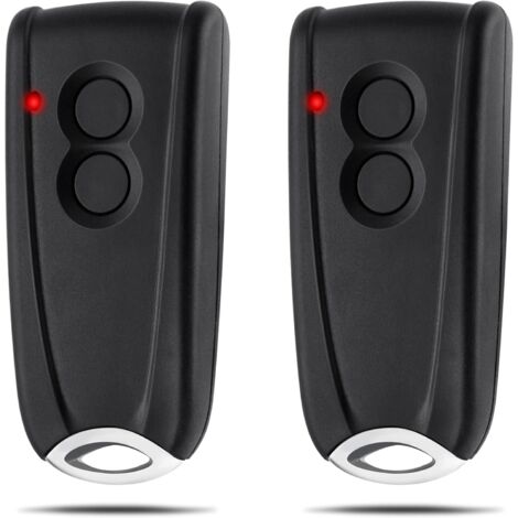 AUTRES pepape 2 Stück Garagentoröffner-Fernbedienung für EcoStar RSC2-433 RSE2-433, RSZ1-433, mit Metallrückseite, Türfernbedienung für Hörmann EcoStar Liftronic 500/700/800 für Portronic D2500