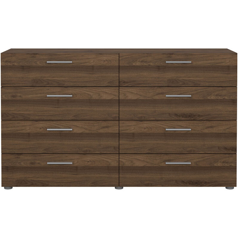 Ebuy24 Pepe Kommode 8 Schubladen Nussbaum-dekor.