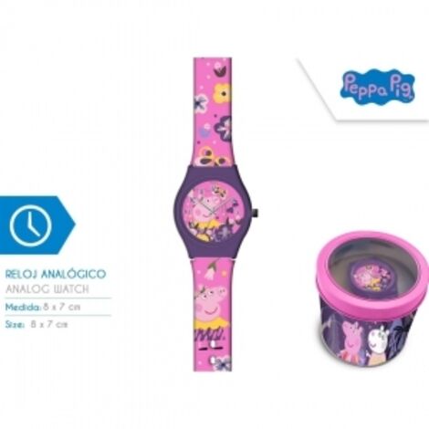 Peppa Pig Analoguhr in Metallverpackung PP17021M