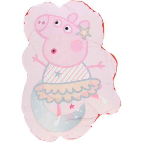 Peppa Pig Kissen Velours Kissen Ideal als Dekokissen