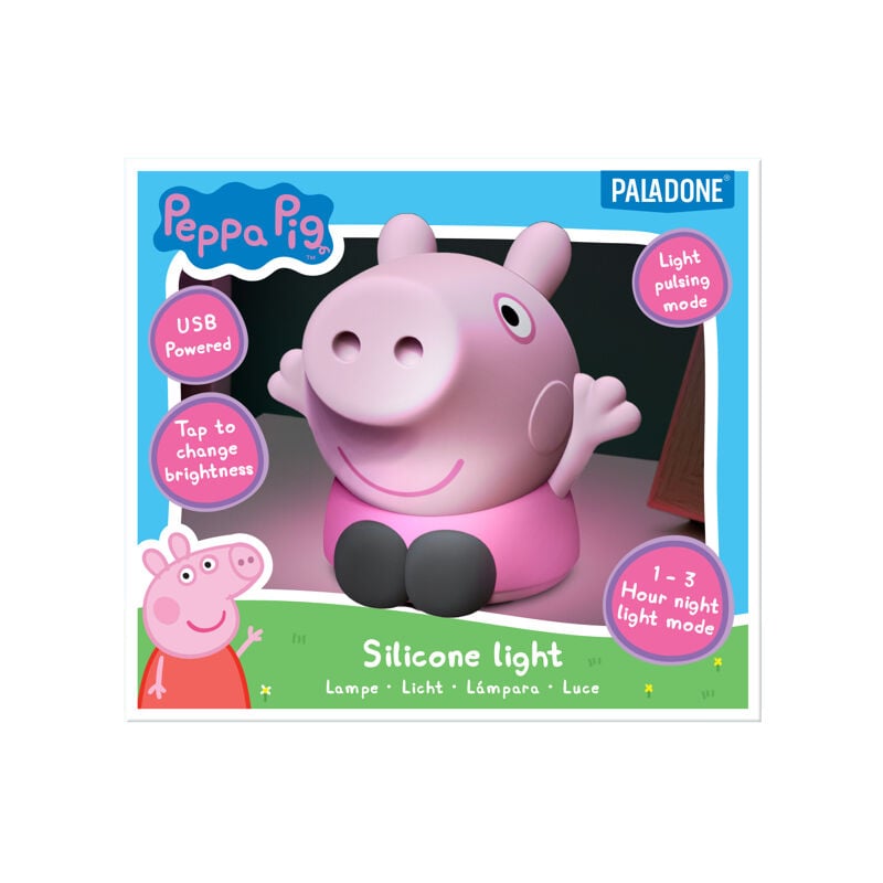 Paladone - peppa pig - lampe en silicone rechargeable 14CM PP13695PP
