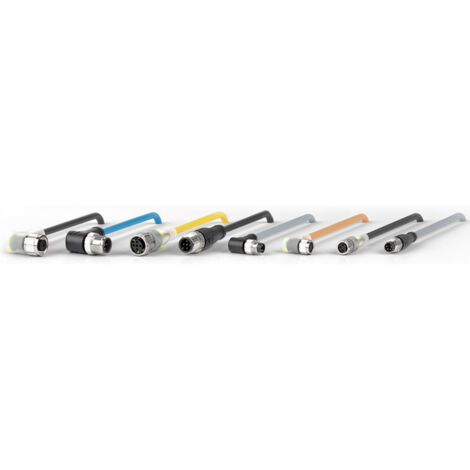 Pepperl+Fuchs 200860 Sensor-/Aktor-Steckverbinder M12 Stecker, gewinkelt, Buchse, gewinkelt 5.00 m P