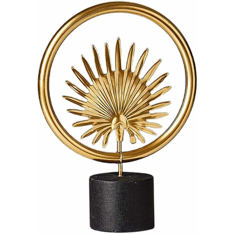 

Abcrital - Pequeña pieza decorativa tallada en hierro y madera, artículo decorativo moderno para el hogar, la oficina, la mesa y el escritorio
