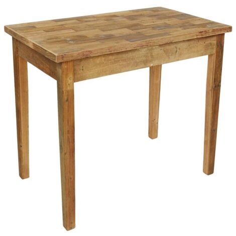 Pequeña mesa rectangular de arte pobre cm 71 x 120,5 xh 80