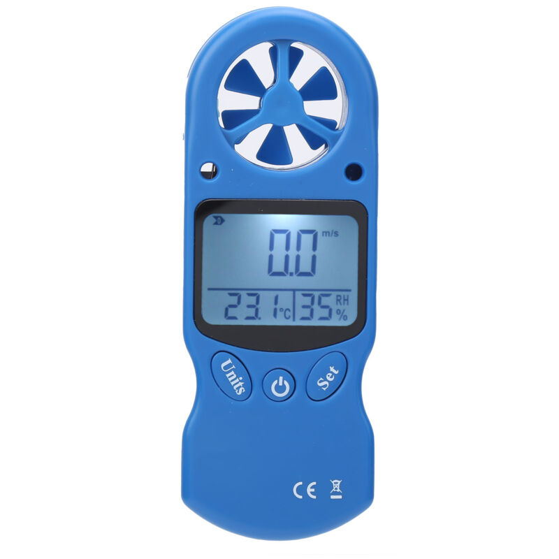 Pequeño anemómetro digital de mano anemómetro 0 30 m/s termómetro probador