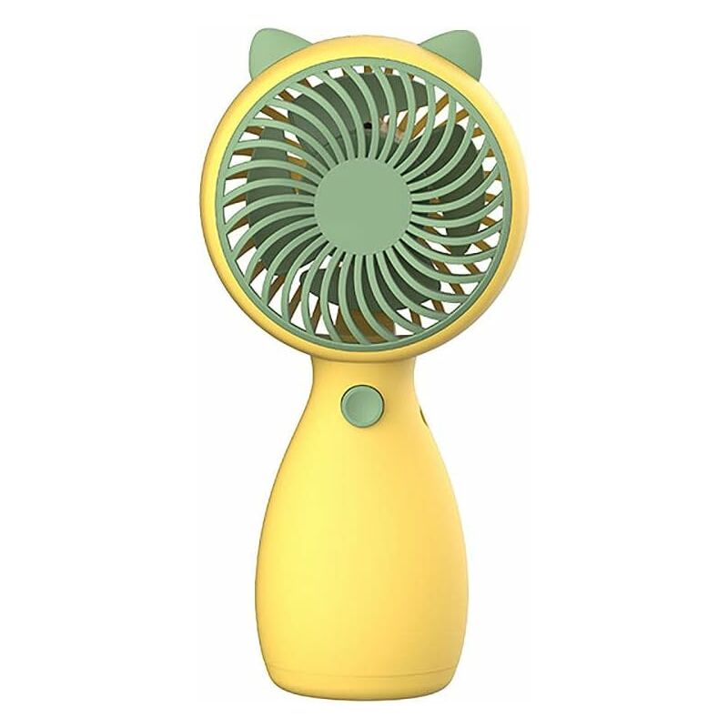 

Abcrital - Pequeño ventilador portátil para estudiantes Mini ventilador de escritorio de cuerda portátil con acondicionador de enfriamiento de verano