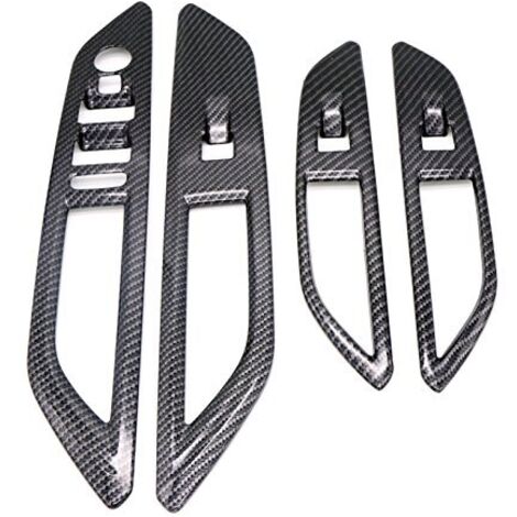 Per 4008/GT 5008/GT 2017-2021 Pulsante interruttore alzacristalli Cornice decorativa Copertura Accessori auto 4 pezzi