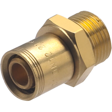 Noyon & Thiebault – Raccord mâle à glissement pour tube PER Ø12 – Filetage G3/8 (12x17) – Installation rapide – Agrément CSTB - M12x17