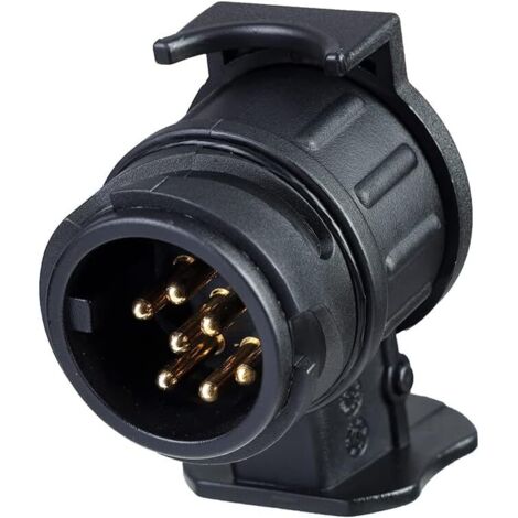 Per adattatore da traino da 13 pin a 7 pin, adattatore presa per rimorchio, connettore convertitore presa per rimorchio impermeabile 12V, per caravan, camion, camper, auto, barca