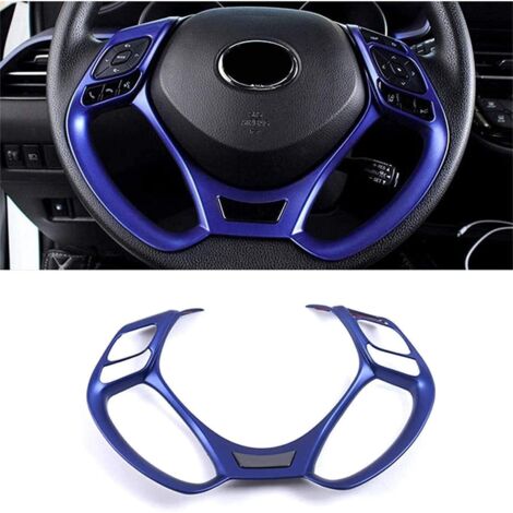 Per CHR C-HR 2016-2022 Rivestimento telaio volante in plastica blu per interni Accessorio auto