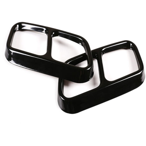 Per CLS W218 2012-2017 acciaio inox nero tubo scarico copertura adesivi accessori auto