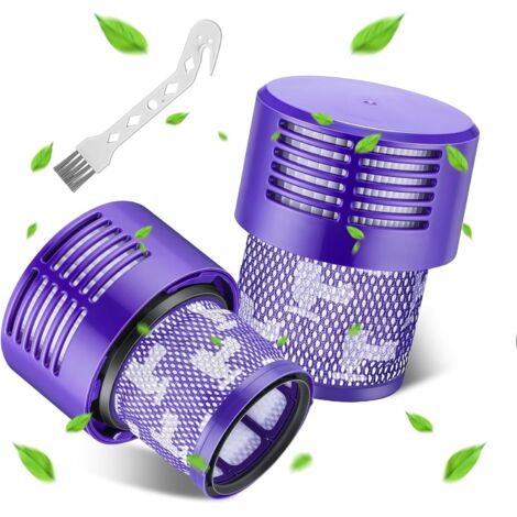 Per confezione da 2 filtri compatibili con Dyson V10, accessorio filtro per aspirapolvere, parte di ricambio per aspirapolvere ciclonico compatibile con serie V10 Cyclone, V10 Absolute, V10 Animal