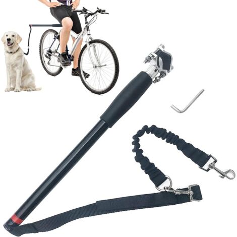 Per guinzaglio per cani da bicicletta, guinzaglio per bicicletta per cani da compagnia, guinzaglio per esercizi per cani a mani libere, guinzaglio retrattile in acciaio inossidabile, facile installazi
