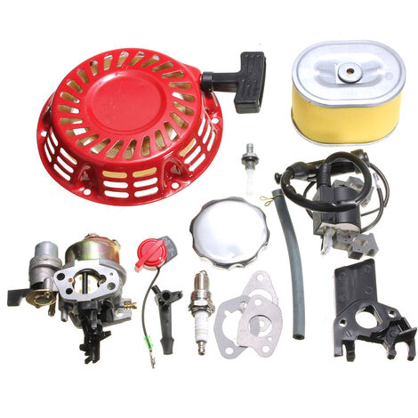 KINGSO Per Honda GX160 GX200 5.5HP Kit Motore Carburatore Rinculo Bobina di Accensione Candela Filtro Aria Hasaki